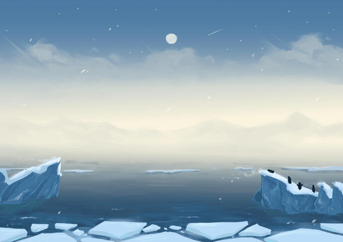 Arctic Landscape (commission that was never paid for)